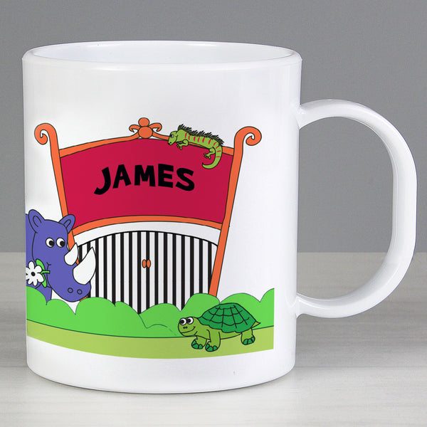 Personalised Zoo Plastic Mug in gift category Personalised Mugs