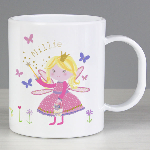 Buy Personalised Garden Fairy Plastic Mug available now at www.giftsfinder.co.uk