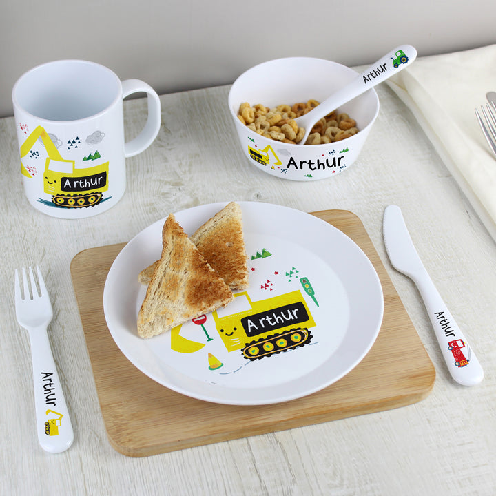 Buy Personalised Vehicles Plastic Cutlery at www.giftsfinder.co.uk