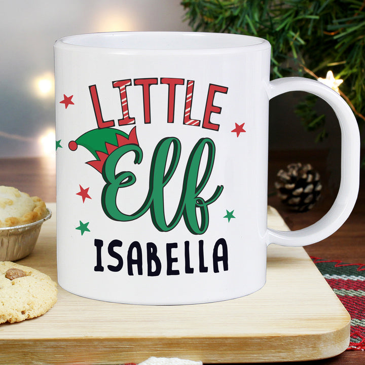 Personalised Little Elf Plastic Mug - part of the Gifts Finder Personalised Mugs collection