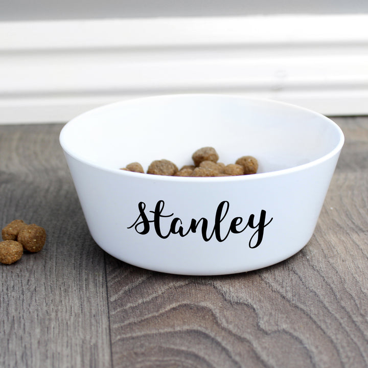 Personalised Name Plastic Cat Bowl - part of the Gifts Finder Personalised Pet Bowls collection