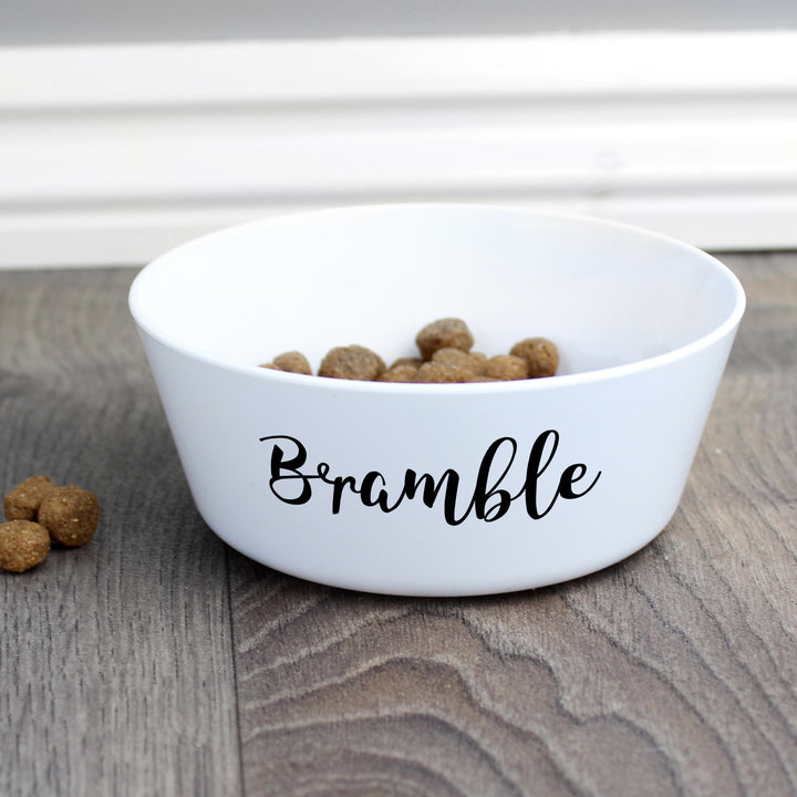 Personalised Name Plastic Cat Bowl - part of the Gifts Finder Personalised Pet Bowls collection