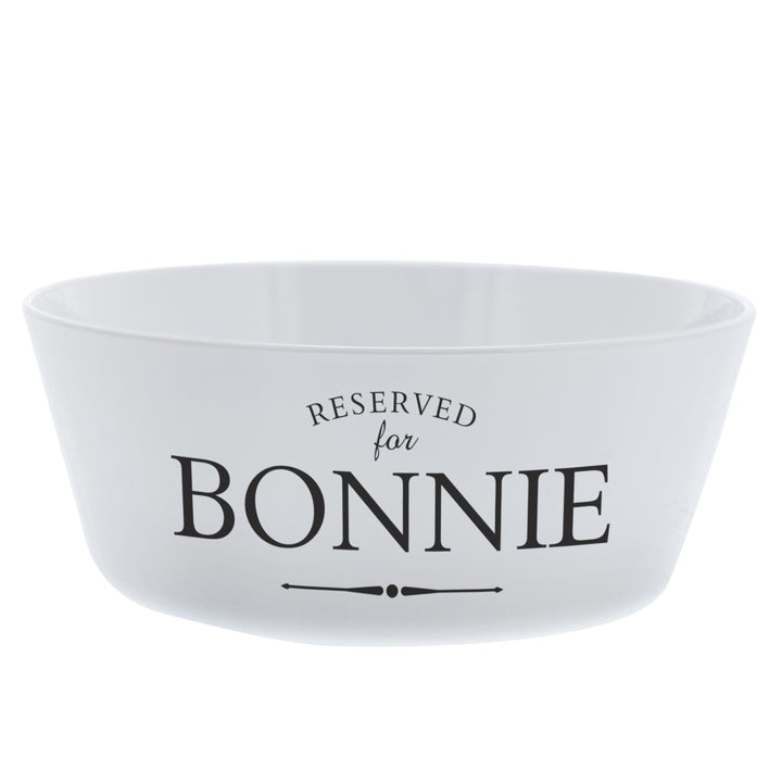 Personalised Reserved for Plastic Cat Bowl in gift category Personalised Pet Bowls