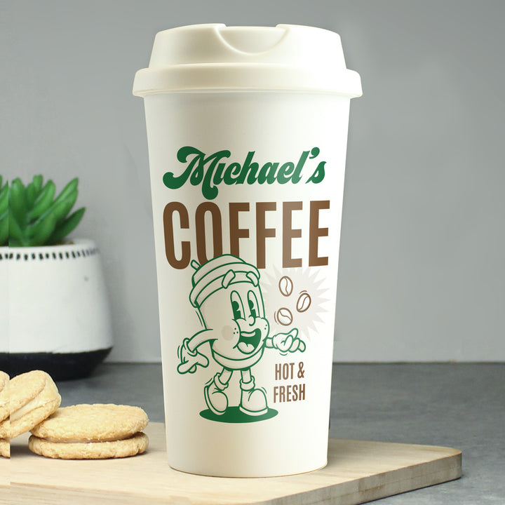 Buy Personalised Coffee Travel Mug available now at www.giftsfinder.co.uk