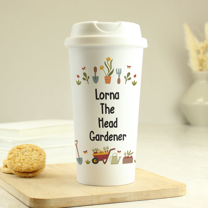 Buy Personalised Gardening Travel Mug available now at www.giftsfinder.co.uk