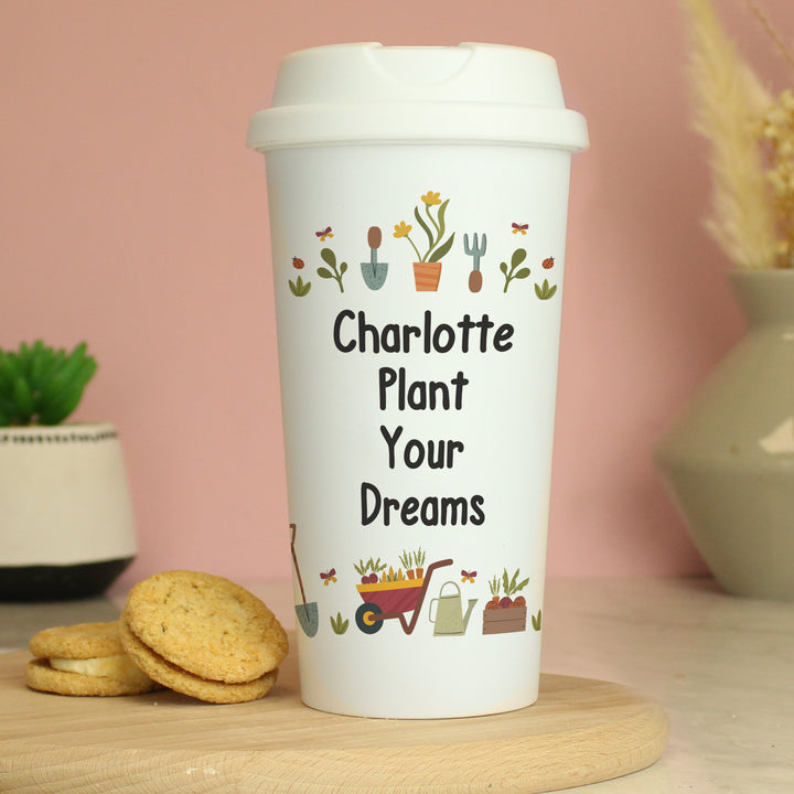 Buy Personalised Gardening Travel Mug available now at www.giftsfinder.co.uk