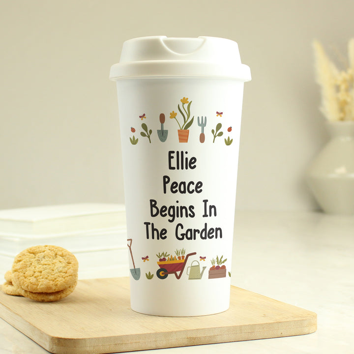 Buy Personalised Gardening Travel Mug available now at www.giftsfinder.co.uk