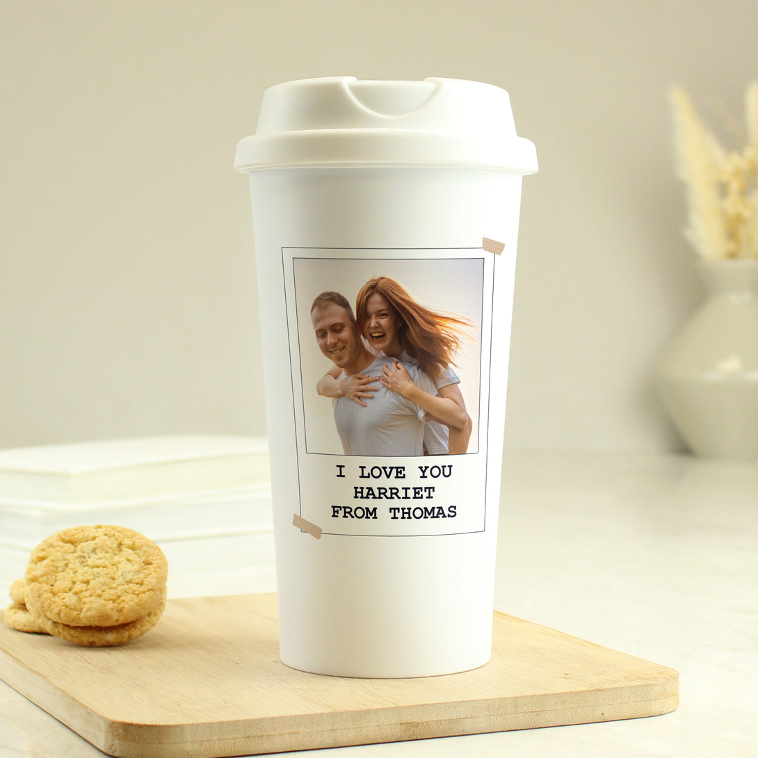 Personalised Photo Upload Travel Mug - part of the Gifts Finder Mugs collection