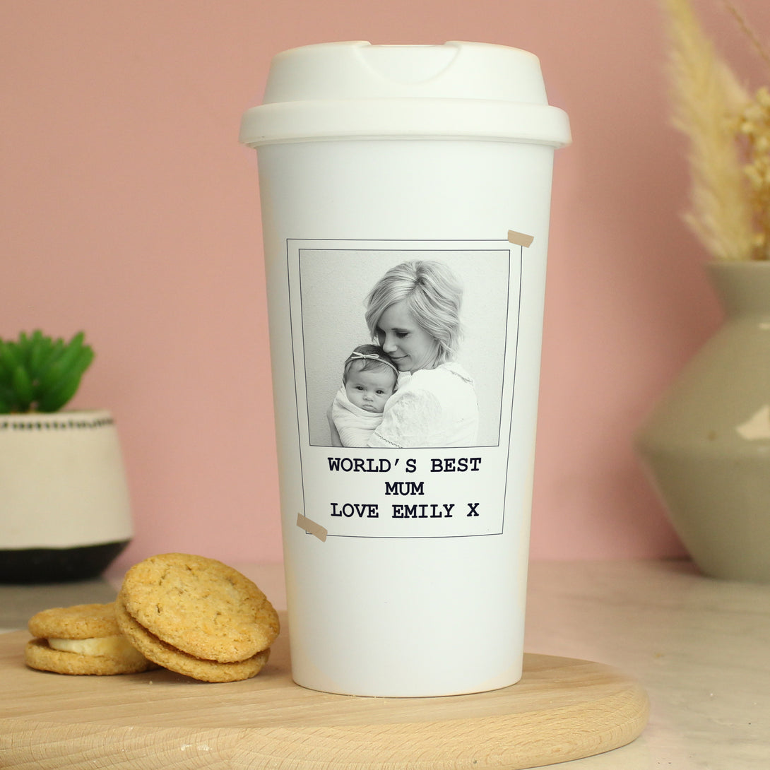 Personalised Photo Upload Travel Mug - part of the Gifts Finder Mugs collection