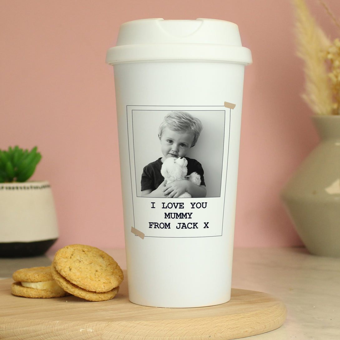 Personalised Photo Upload Travel Mug - part of the Gifts Finder Mugs collection