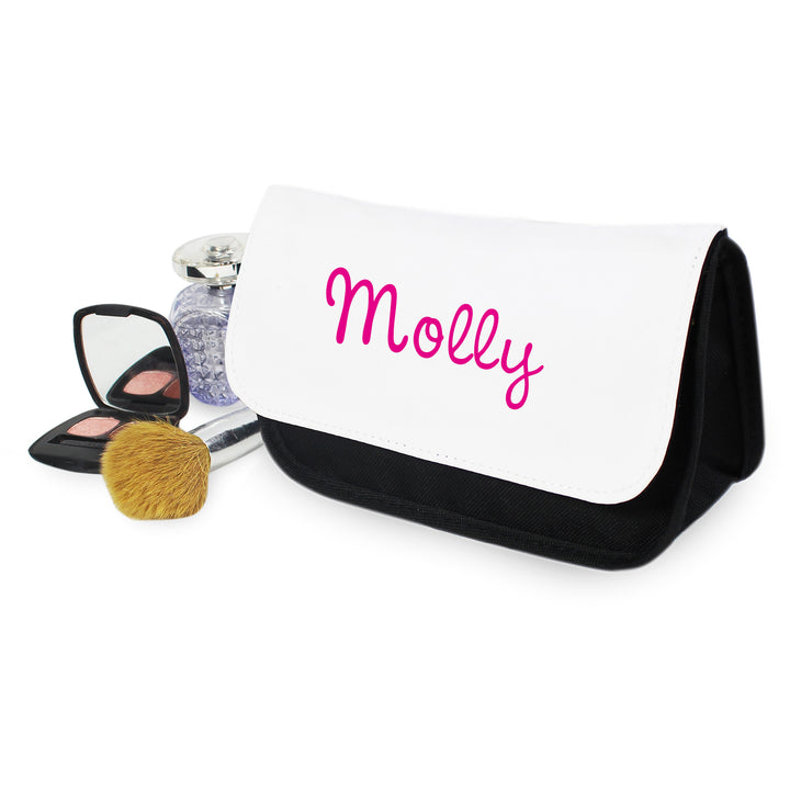 Buy Personalised Pink Name Island Make Up Bag at www.giftsfinder.co.uk