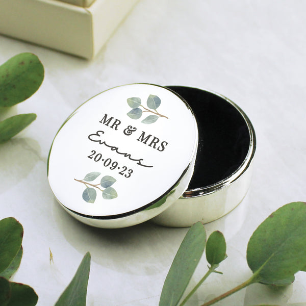 Buy Personalised Botanical Ring Box available now at www.giftsfinder.co.uk