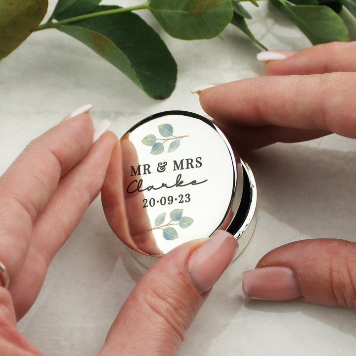 Buy Personalised Botanical Ring Box available now at www.giftsfinder.co.uk