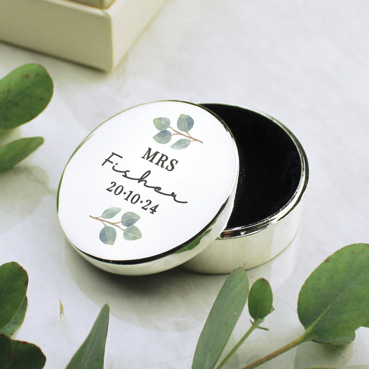 Buy Personalised Botanical Ring Box available now at www.giftsfinder.co.uk