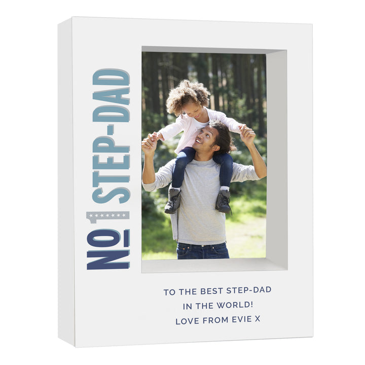 Personalised No.1 5x7 Inch Box Photo Frame - part of the Gifts Finder Personalised Photo Frames collection