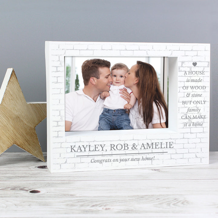 Buy Personalised Family 5x7 Landscape Box Photo Frame available now at www.giftsfinder.co.uk