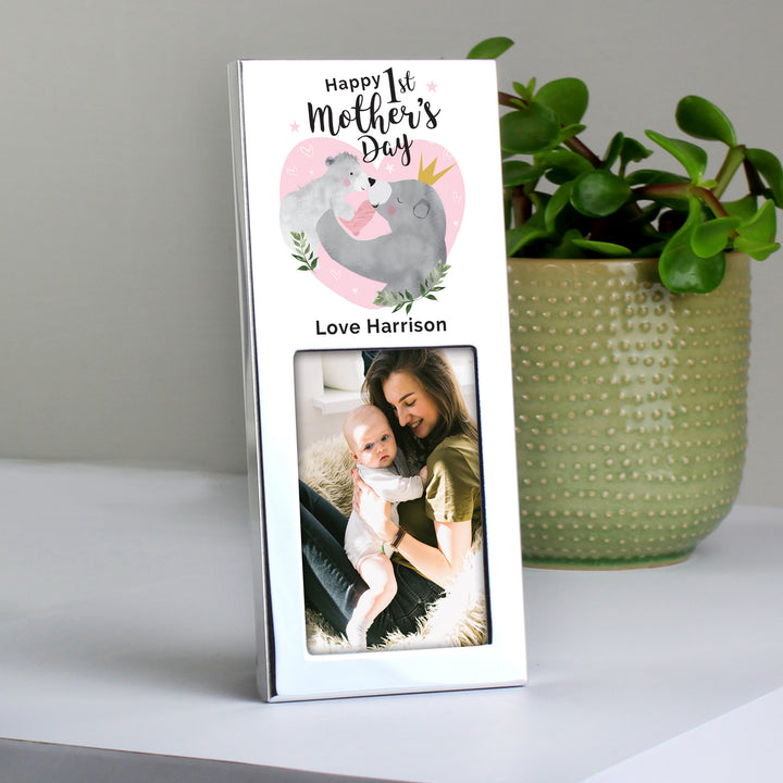 Buy Personalised 1st Mothers Day Mama Bear 2x3 Photo Frame at www.giftsfinder.co.uk