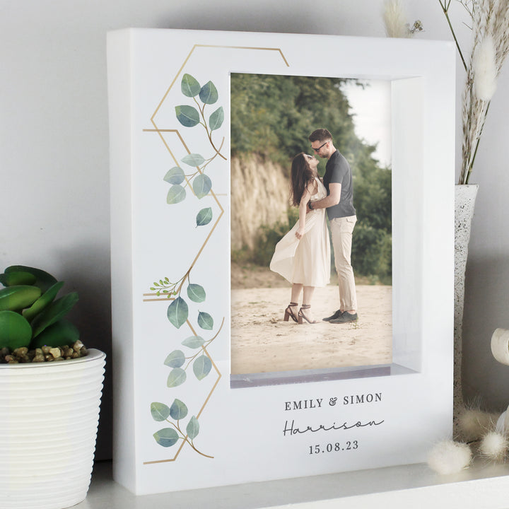 Buy Personalised Botanical 6x4 Box Photo Frame available now at www.giftsfinder.co.uk