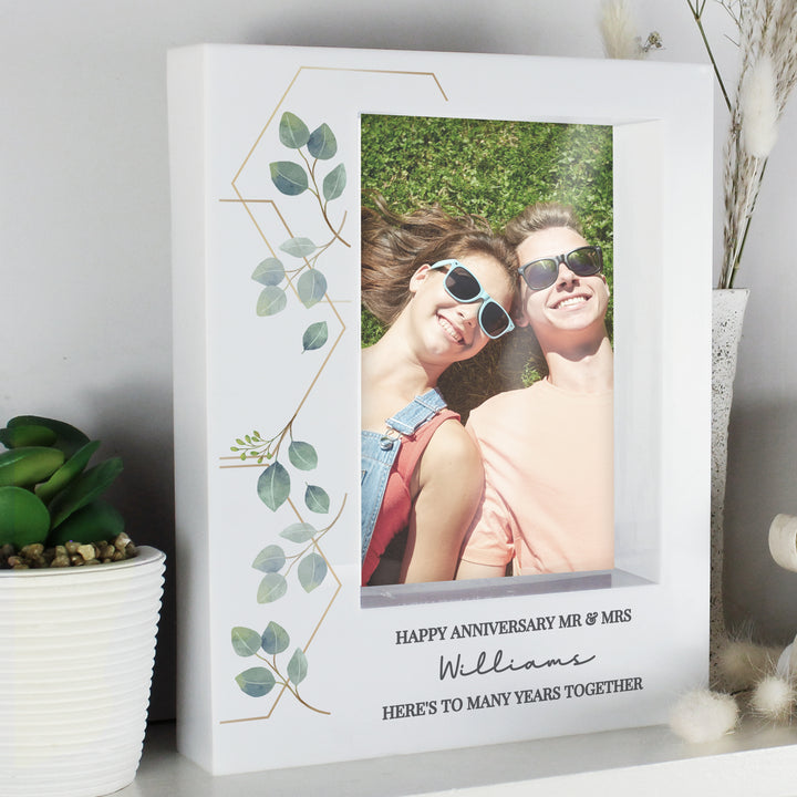 Buy Personalised Botanical 6x4 Box Photo Frame available now at www.giftsfinder.co.uk