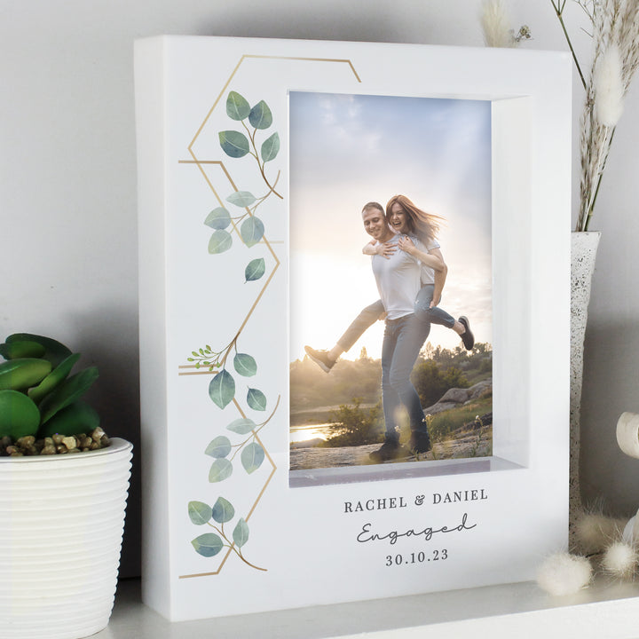 Buy Personalised Botanical 6x4 Box Photo Frame available now at www.giftsfinder.co.uk