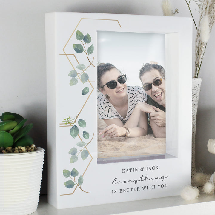 Buy Personalised Botanical 6x4 Box Photo Frame available now at www.giftsfinder.co.uk