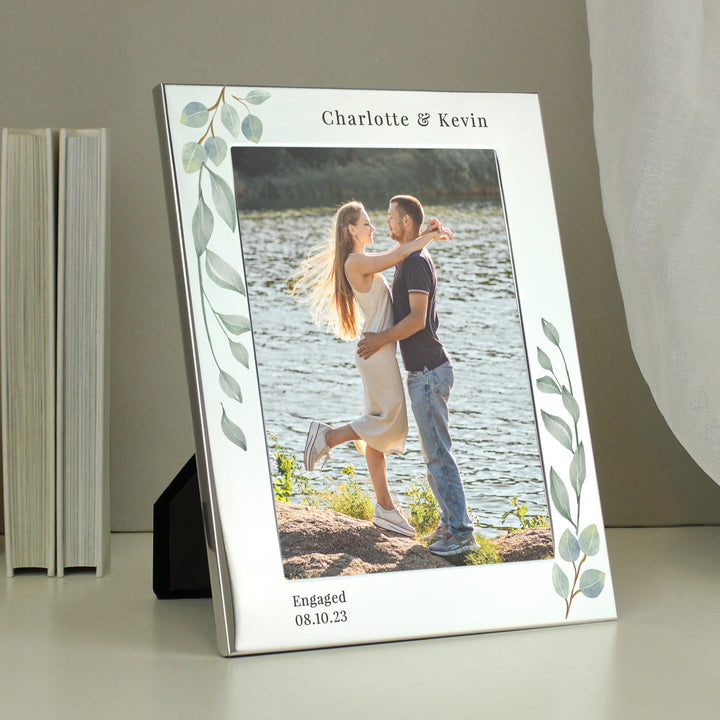 Personalised Botanical 5x7 Inch Photo Frame - part of the Gifts Finder Personalised Photo Frames collection