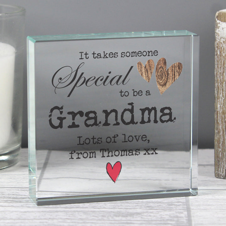 Personalised Someone Special  Crystal Token - part of the Gifts Finder Ornaments collection