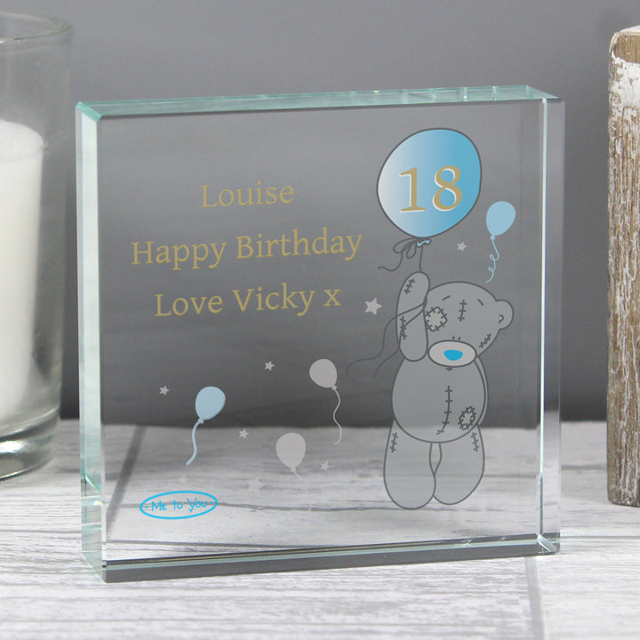 Buy Personalised Me To You Balloon Large Crystal Token available now at www.giftsfinder.co.uk