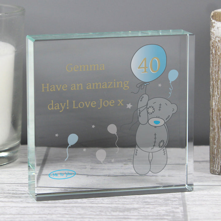 Buy Personalised Me To You Balloon Large Crystal Token available now at www.giftsfinder.co.uk