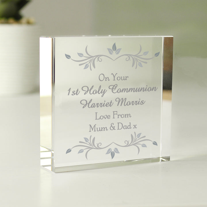 Personalised Sentiments Large Crystal Token in gift category Personalised Ornaments & Keepsakes