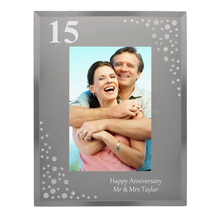 Buy Personalised Big Age 4x6 Diamante Glass Photo Frame at www.giftsfinder.co.uk