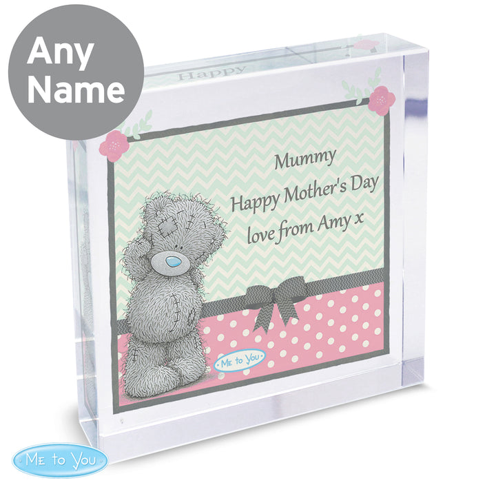 Buy Personalised Me To You Pastel Polka Dot for Her Large Crystal Token at www.giftsfinder.co.uk