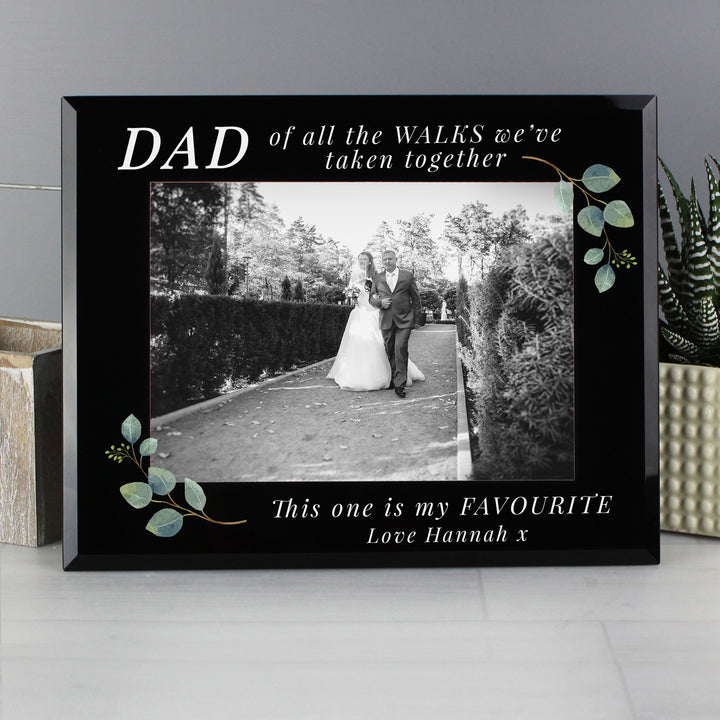 Buy Personalised 'Of All The Walks' 5x7 Glass Wedding Frame available now at www.giftsfinder.co.uk