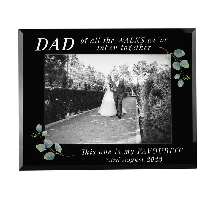 Buy Personalised 'Of All The Walks' 5x7 Glass Wedding Frame available now at www.giftsfinder.co.uk