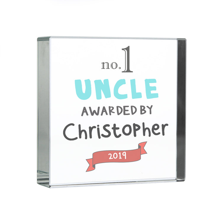 Buy Personalised No.1 Awarded By Large Crystal Token at www.giftsfinder.co.uk