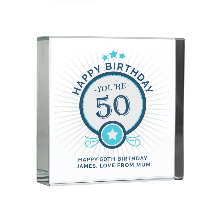 Buy Personalised Birthday Crystal Token available now at www.giftsfinder.co.uk