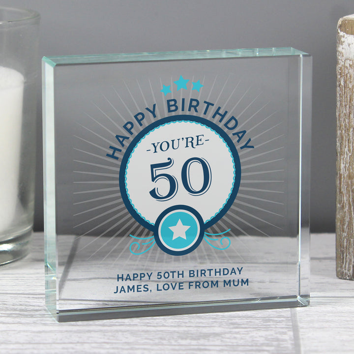 Buy Personalised Birthday Crystal Token available now at www.giftsfinder.co.uk