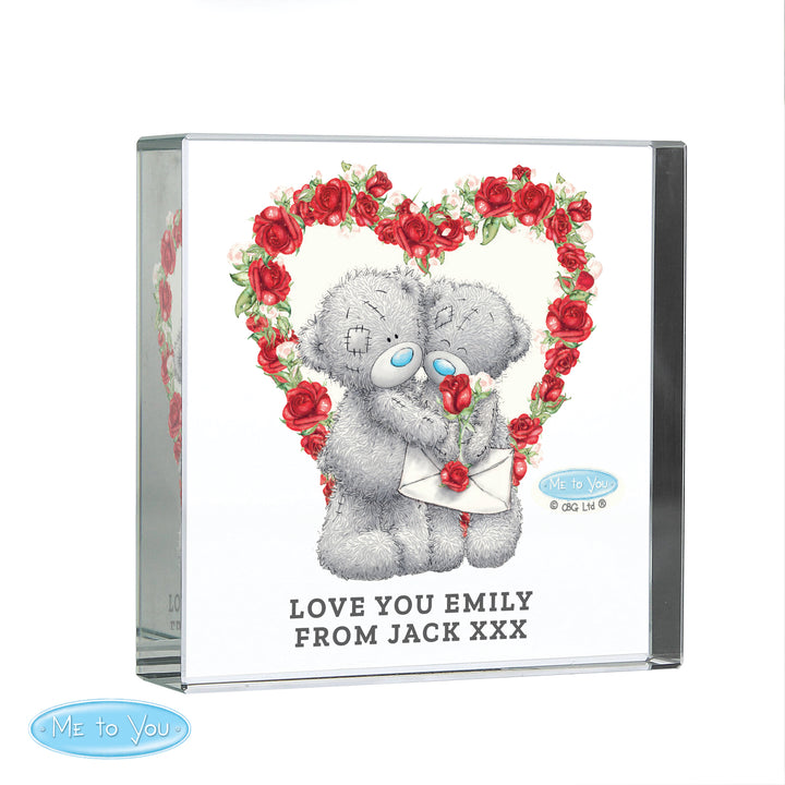 Buy Personalised Me to You Valentine Large Crystal Token at www.giftsfinder.co.uk