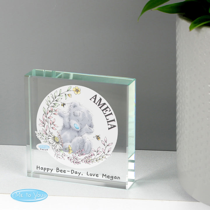 Buy Personalised Me to You Bees Large Crystal Token at www.giftsfinder.co.uk