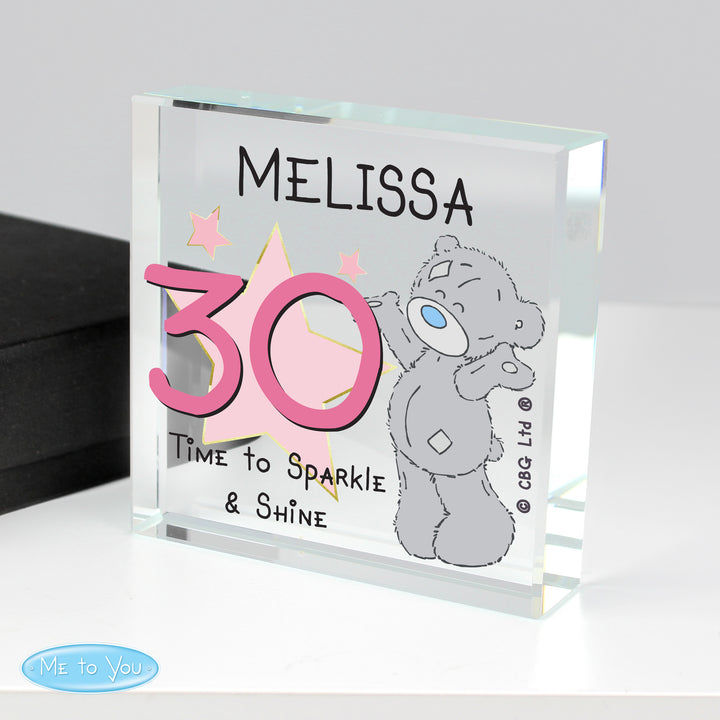 Buy Personalised Me To You Sparkle & Shine Birthday Large Crystal Token at www.giftsfinder.co.uk