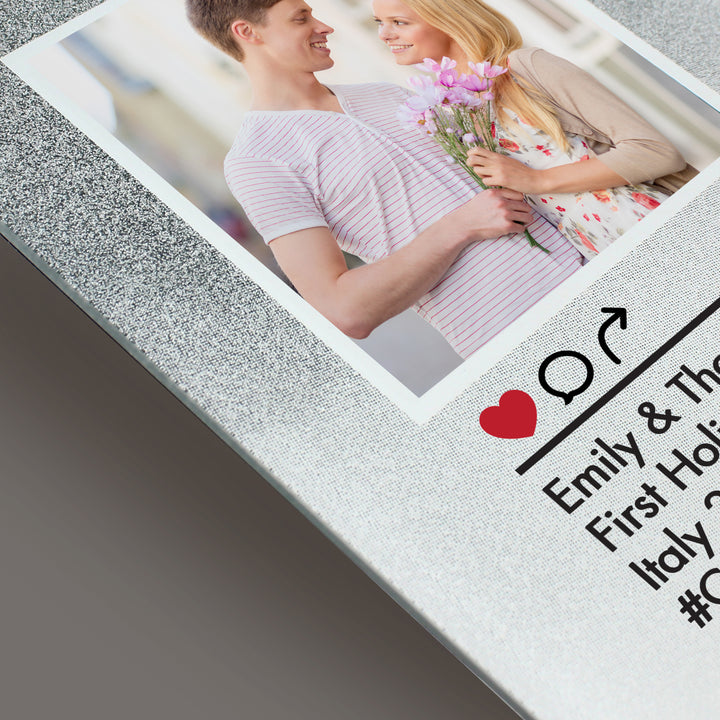 Buy Personalised Instagram Post 4x4 Glitter Glass Photo Frame at www.giftsfinder.co.uk