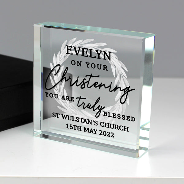 Buy Personalised 'Truly Blessed' Crystal Token available now at www.giftsfinder.co.uk