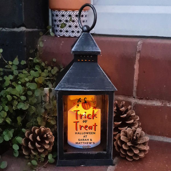 Personalised Trick or Treat Lantern in gift category Personalised Lanterns