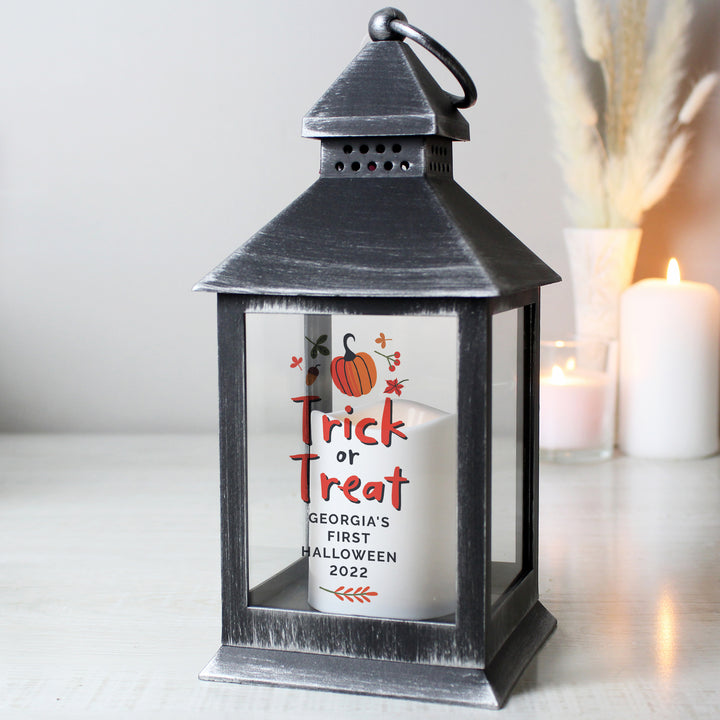 Personalised Trick or Treat Lantern in gift category Personalised Lanterns