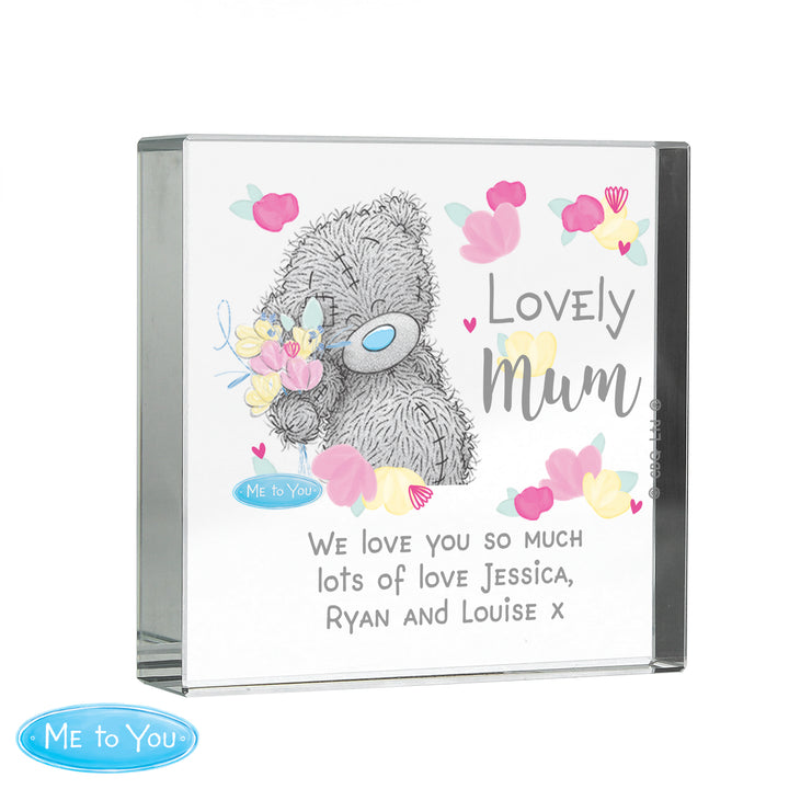 Buy Personalised Me to You Lovely Mum Crystal Token available now at www.giftsfinder.co.uk