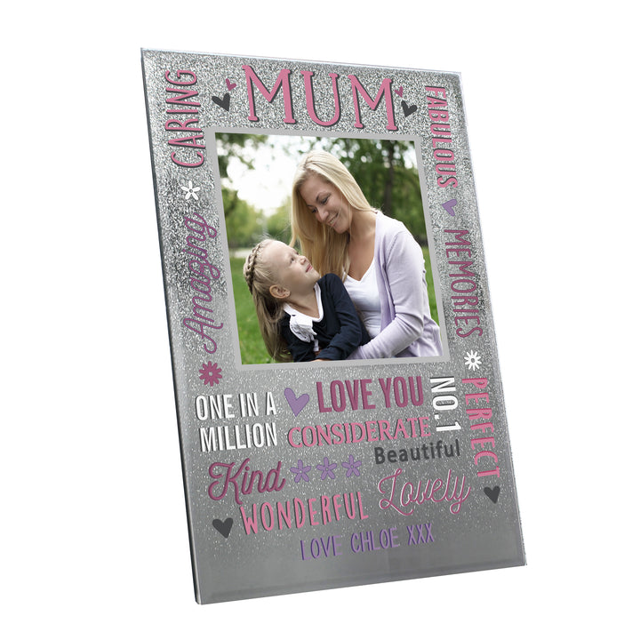 Buy Personalised Mum Glitter Frame at www.giftsfinder.co.uk