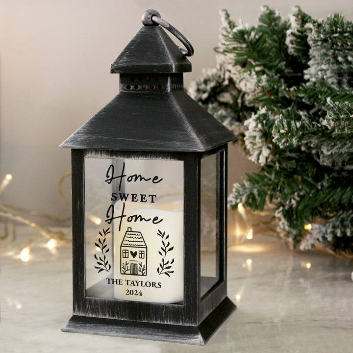 Buy Personalised Home Black Lantern available now at www.giftsfinder.co.uk