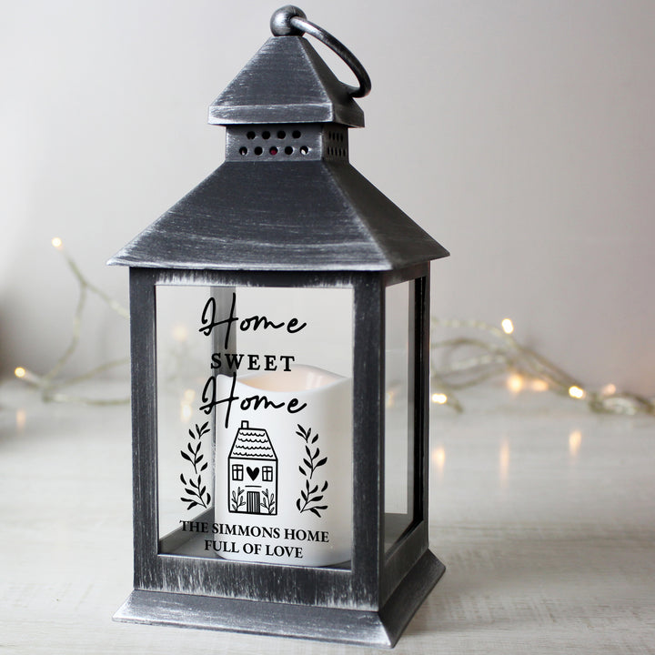 Buy Personalised Home Black Lantern available now at www.giftsfinder.co.uk