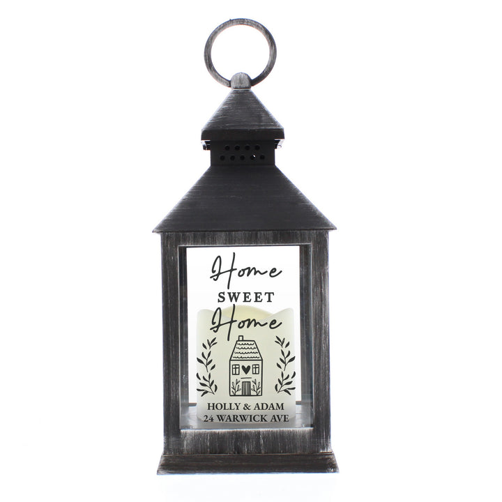 Buy Personalised Home Black Lantern available now at www.giftsfinder.co.uk