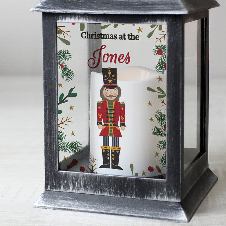 Buy Personalised Christmas Nutcracker Black Lantern available now at www.giftsfinder.co.uk